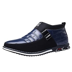 IQYU Derbyschoenen schoenen ademende comfortabele zakelijke slip-on werk-vrijetijds-hit-color leren schoenen voor heren in modieuze stijl pompon herenschoenen zwart
