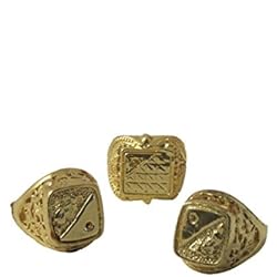 Anillo De Oro Cara De Indio Smiffy's 22481 Anillo de Sello, Dorado, Surtido