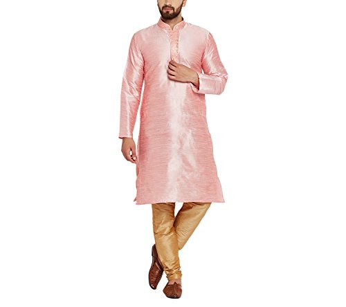Kurta de seda dupion para hombre talle XL túnica tradicional india elegante