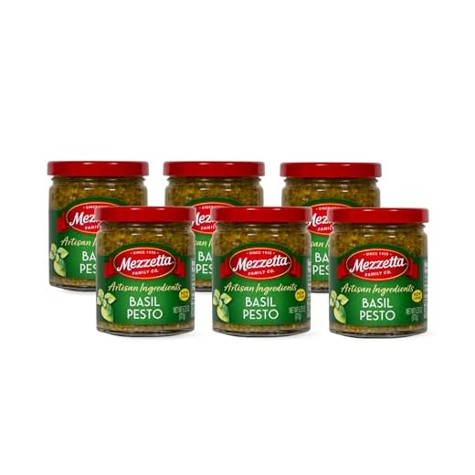 Mezzetta Sauce, Basil Pesto, 6.25-Ounce (Pack of 6)