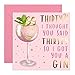 Produktbild Central 23 - Lustige Geburtstagskarte zum 30. Geburtstag  "Thirty I Thought You Said Thirsty"  Gin-Witz  Für Schwester, Tochter, Freundin, Freund - Mit witzigen Aufklebern