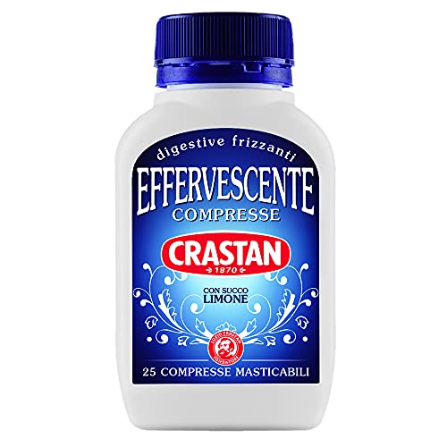 Crastan Compresse Effervescenti Digestive Gusto Limone - 25 Compresse