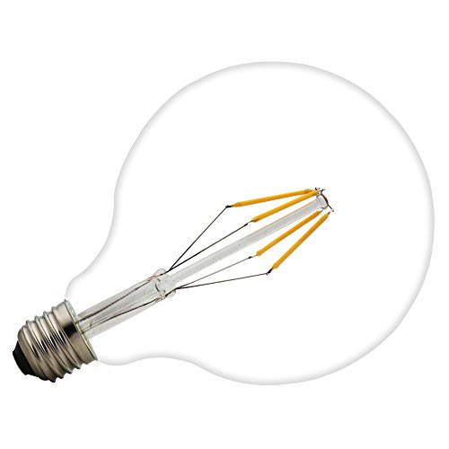 15 stuks Edison gloeilamp, grote led-lamp, G125 (φ125 mm), met E27-fitting flexibel filament, warmwit (2200 Kelvin), 360… - Afbeelding 5