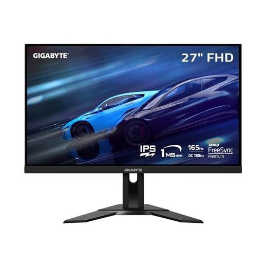 GIGABYTE G27F 2 - 27" 165Hz 1080P Gaming Monitor, 1920 x 1080 SS IPS Display, 1ms (MPRT) Response Time, 95% DCI-P3, 1x Display Port 1.2, 2x HDMI 2.0/ USB 3.2 ,Black