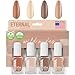 Eternal 4 Collection – Set of 4 Nail Polish: Long Lasting, Mirror Shine, Quick Dry, Neutral Colors (Wild Nudes)