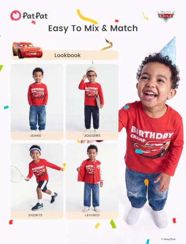 Image of Disney Kids Birthday Shirts 2-9Y, Cute Graphic Tees, Birthday Party Outfit