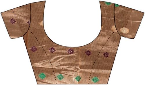 Image of Sarees for Women Wear Organaza Silk Banarasi Sari Kanjivaram Soft Pure Paithani Wedding Original Kanchipuram Pattu Sadi with Blouse Piece 2026 (Flowermeena)