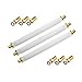 Produktbild HD Fensterdurchführung Sat Kabel 3 x Flachkabel 20 cm vergoldet 6 x F-Stecker Koaxialkabel extrem flach F Stecker Anschluss Buchse Fenster Tür Wohnwagen Camping UHD 4K TV ARLI 3 Stück
