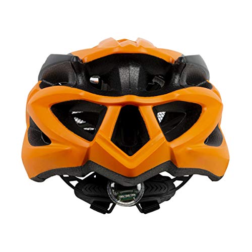 Capacete Ciclismo Led Traseiro e Viseira Tamanho G 58/61cm Absolute Wild (BRANCO E LARANJA)