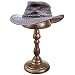 MyGift Vintage Style Rustic Bronze Finish Metal Hat/Wig/Cap Rack Hanger Display Stand Styling Storage Holder