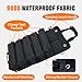 Portable Foldable Roll Up Tool Bag Organizer with 5 Compartments & 2 Detachable Pouches, Heavy Duty Waterproof Tool Pouch Bag for Secure Tool Storage, Tool Roll for Dad Men Electrician Mechanic Gifts