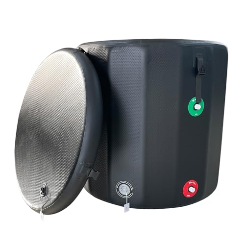 EJIA Portable Cold Plunge Tub with Lid, Ice Bath Tub for Athletes, Water Chiller Compatible, Ice Tubs for Cold Plunge Inflatable Cold Plunge Bath 39