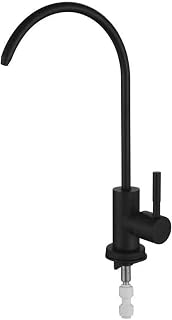Grifo Cocina,Grifo Osmosis Negro Frío Simple para Todos Sistemas Ósmosis Inversa Filtración del Agua,negro Un