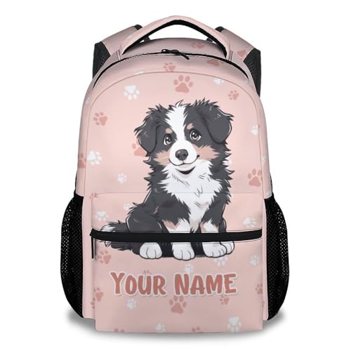 BEOIIBIRD Mochila para perros para niños, mochilas de 17 pulgadas para escuela secundaria, bonita mochila ligera y duradera para adolescentes, 6 colores., Talla única, Personalizado