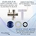 RecPro RV Showermiser Kit (Brushed Nickel) | Saves Water | Redirects to Freshwater Tank While Shower Heats Up | Color-Changing Cap Indicates Hot Water