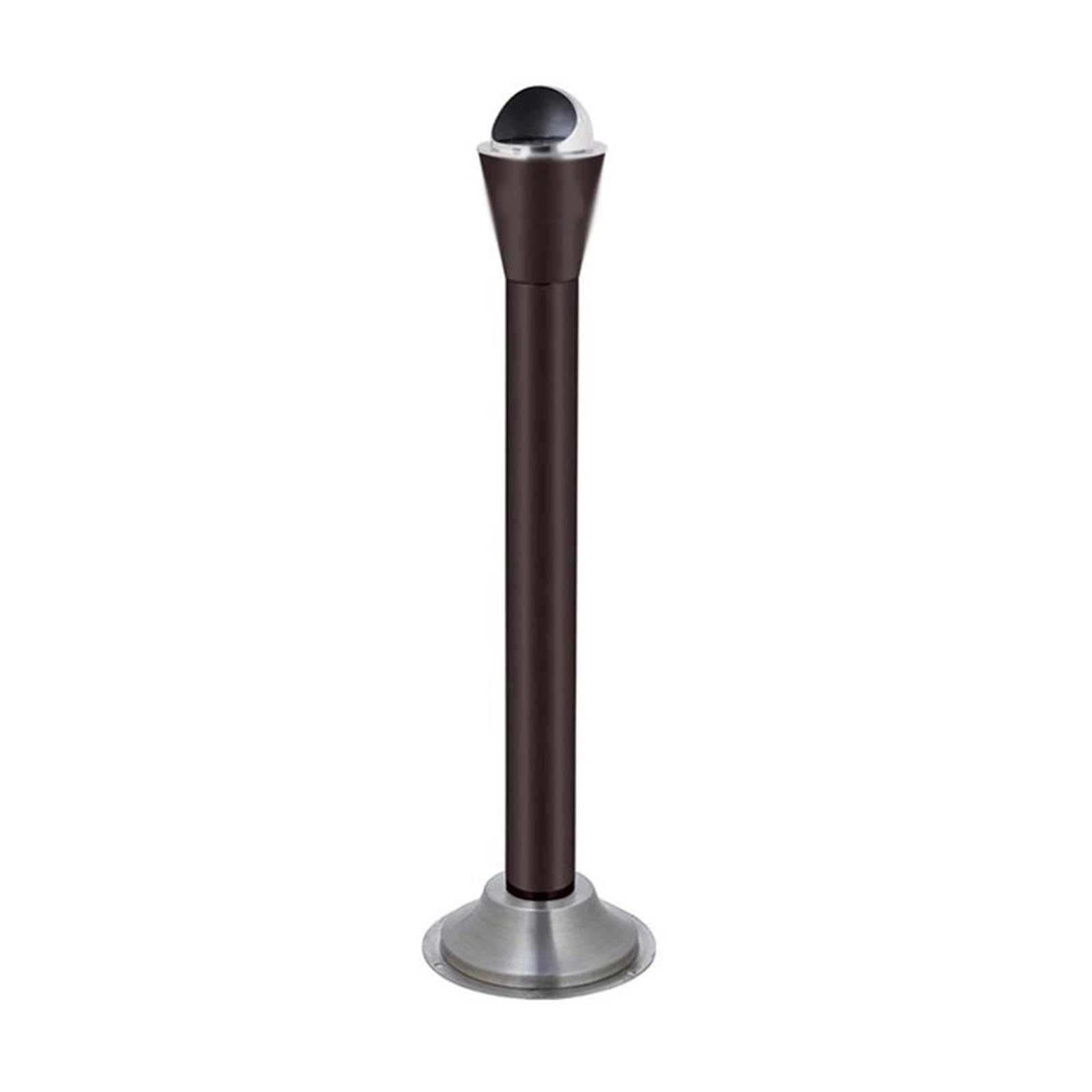 Stand ashtray Outdoor Stainless Steel Smoking Area Ash Pillar Cigarette Extinguishing Bucket Pillar(Black)