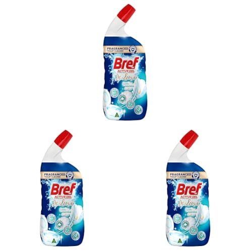 Bref Deluxe Active Gel Lovely Jasmine Toilet Cleaner 600mL (Pack of 3)