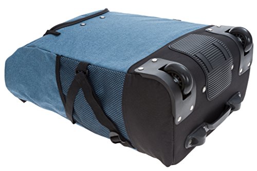 Punta 2er Set Wheel Einkaufstrolley Einkaufsroller + Faltschopper (MEALNGE Blau 10183-5300) – Bild 7