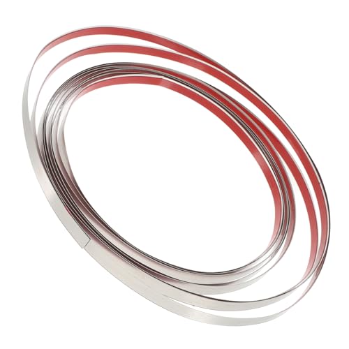 STOBAZA 1 Roll Stainless Strips Peel and Stick Molding Trim for Walls Bathtub Strips Sink Edge Protector Toilet Tape Peel and Stick Trim Calk Tape for Toilet Wall Trim Silver