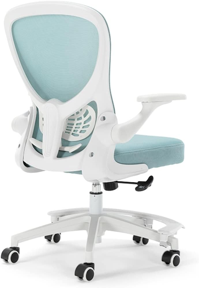 GIZNXBA Kids Desk Chair, Kids Task Chair with Arms, Adjustable Children Study Chair, Swivel Mesh Office Chair with Foot Rest, Child Computer Desk Chair for Reading (Color : /Blue)