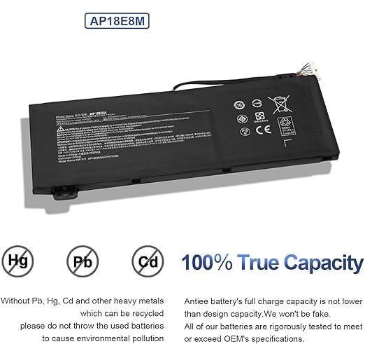 R & I AP18E7M Laptop Battery Compatible for Acer Aspire A715-74G Nitro 5 AN515-43 AN515-44 AN515-45 AN515-54 AN515-55 AN515-56 AN515-57 AN515-58... - Image 7