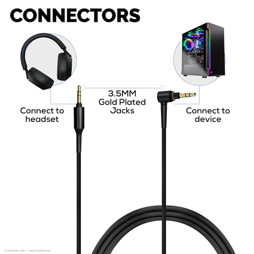 Cable premium Brainwavz compatible con la serie Sony WH-1000X de 1.5m 4