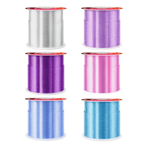 Image of Mandala Crafts 20 GA Turquoise Pink Assorted Anodized Aluminum Craft Wire | 450 FT, Colored, Flexible, Bendable for Bonsai Armature Sculpting Wire Wrapping Jewelry Making, Weather & Tarnish Resistant