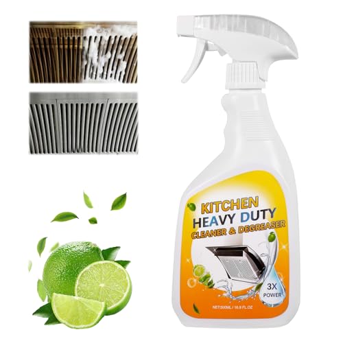 Kitchen Cleaner Spray - Multipurpose Grease Remover for Range Hoods,