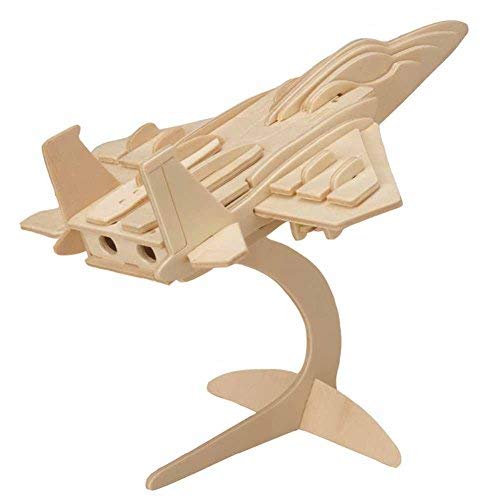 EQLEF® 3D Jigsaw Fighter Modello Woodcraft Kit