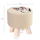 ★ Decoración: agregue el toque decorativo perfecto para complementar su sofá, sofá o cualquier habitación de su hogar con este taburete decorativo de alta calidad.