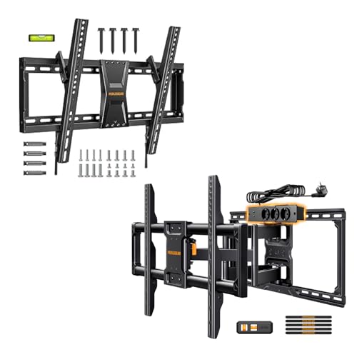 Support Mural TV 42 a 90 Pouces PGLF11 pour Salon Moderne