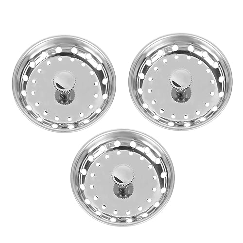 Tapones para desagüe de baño 3 piezas de acero inoxidable