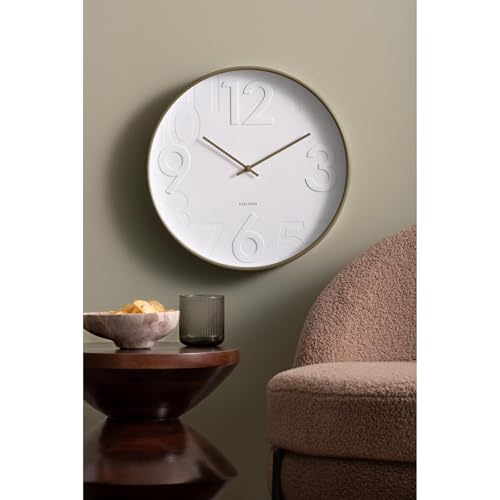 Horloge murale Ayuno Army Green silencieuse pour éliminer les bruits de tic-tac