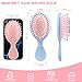 HOFASON 3 Pcs Mini Wet Hair Brush for Women Girls Toddler, Stocking Stuffers for Women Teens Girls, Bridesmaid Proposal Gifts, Spa Party Supplies, Summer Stuff, Detangling Hair Brush for Travel