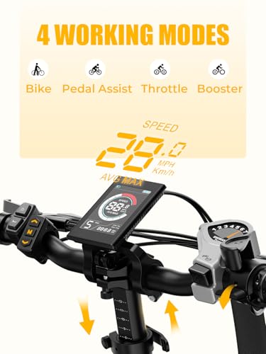 Image of Heybike Ranger 2.0 Folding Electric Bike for Adults, 1400W Peak Motor Ebike