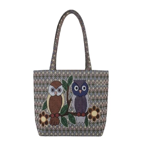 Jute Tote Bag for Women Stylish | Large Office Laptop Handbag | Canvas Shoulder hand bags woman with Zipper | College Travel Lunch Carry Bag | Print 14-inch Laptop Space-image-37
