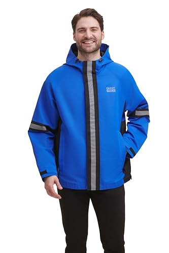 Image of DKNY mens Dkny Men's Taslan Performance Hoody With Reflective Detail