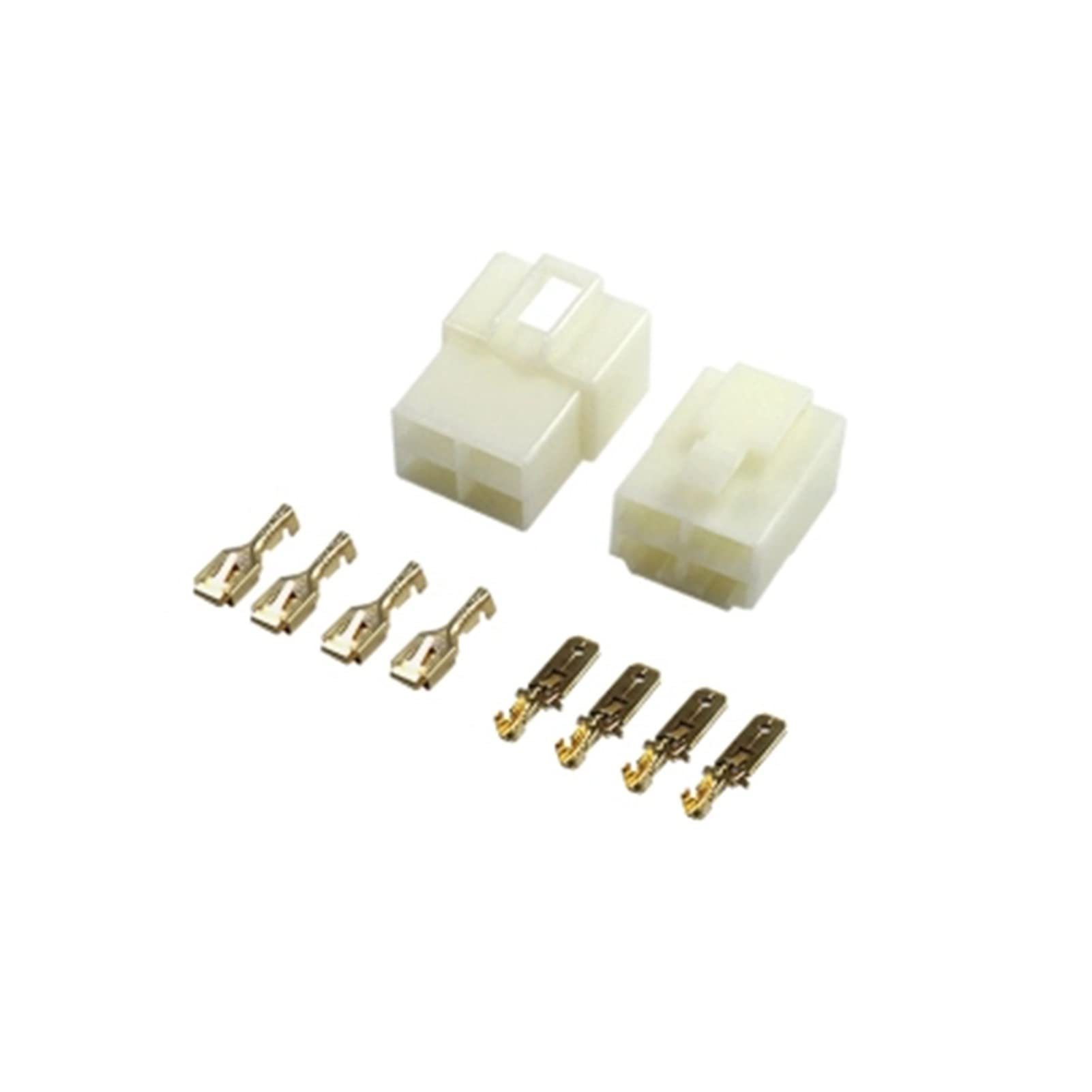 10 Set 6,3 mm Stecker 1P / 2P / 3P / 4P / 6P / 9P Pin elektrischer 6.3 Stecker Kits Männlicher weiblicher Buchsenstecker Compatible With Motorradauto(10sets 6P)