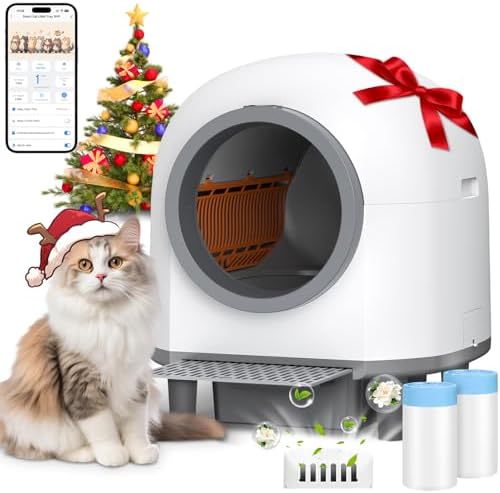 Arenero Gatos Autolimpiable, Arenero Autolimpiable para Gatos Sil...