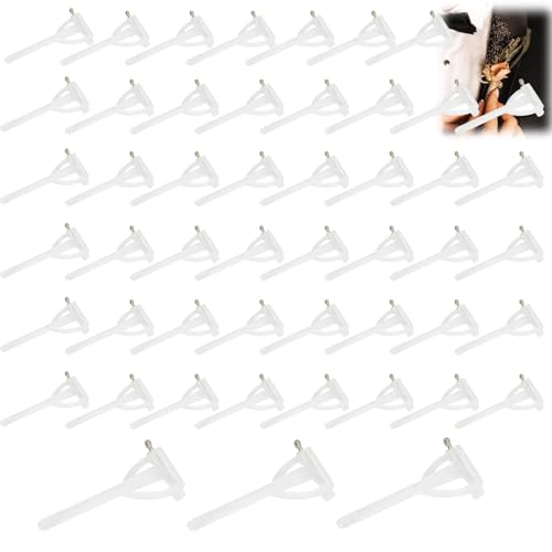 50 pcs Épingles Triangle Transparentes pour corsages – Épingles boutonnière T pour Fleurs, Broches, Mariages