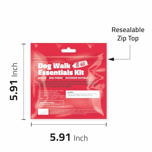 pH Advantage Dog Walk Essentials Kit para viagem, pacote portátil para cuidados com animais de estim
