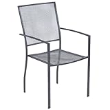 Elegante Formsprache aus Aluminium/Eisen, absolute Wetterbeständigkeit, geringes Gewicht.