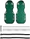 Itian Rasen-Belüfter-Schuhe Hochleistungs-Spiked Sandalen-Metallwölbungen und 3 Riemen für Belüften Ihr Rasen oder Yard (Grün)