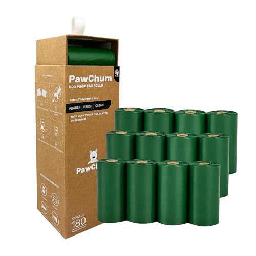 Image of Degradable dog poop bags rolls 180 Count Extra Thick, Durable, Leak-Proof, Odorless, Convenient Disposal ，Poop Bags for dogs Doggie Poop Bags Cats Litter Waste Bags for pet