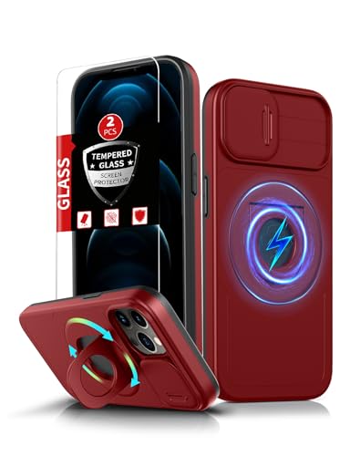 Coque iPhone 12 antichoc MagSafe pour regarder vos vidéos avec support anneau intégré
