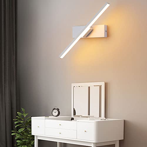 Aplique de pared lineal LED de noche ajustable de 330 grados para sala 4