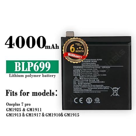 Image of BLP699 Battery for Oneplus 7 Pro GM1911 GM1913 GM1917 GM1910 GM1915 (4000mAh) Battrey with 6 Month Warranty***** (R239)