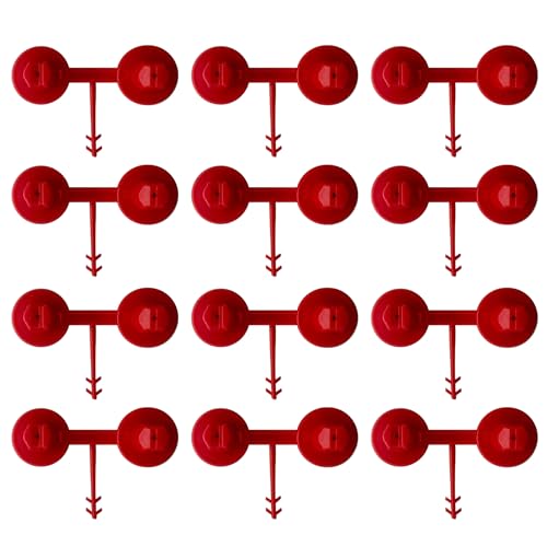 Spray Polyurethane Foam Gun Nozzles Precision for Vertical and Horizontal Ceiling Foam Applications, Replacement Tips, Reusable Sealed Small Red Nozzles for Construction Insulation (12 Pack)
