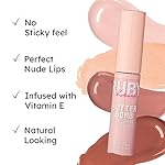 Ruby Kisses Lip Gloss Butter Bomb Gloss Non-Sticky Lip Gloss Vitamin E Natural Nude Lip Makeup - 7.8mL (0.26 US fl.oz) (Like A Virgin) - Image 3