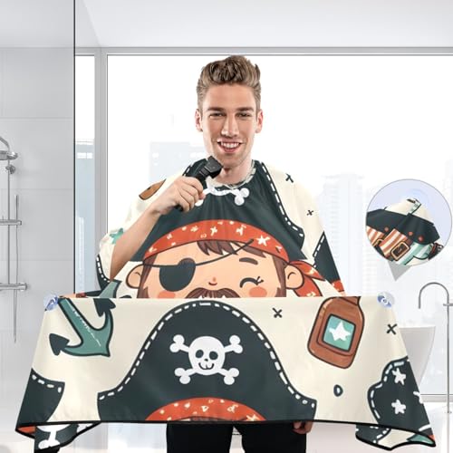 Capa para corte de cabello Qilmy impermeable con cierre ajustable 165 x 140 cm miniatura 5